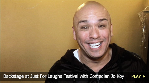 Backstage at the Just For Laughs Festival with Comedian Jo Koy