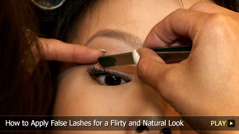 how to apply natural eye makeup. How to Apply False Lashes for