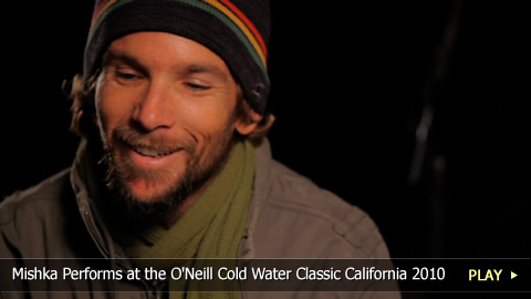 Reggae Singer Mishka Performs at the O'Neill Cold Water Classic California Surfing Competition 2010