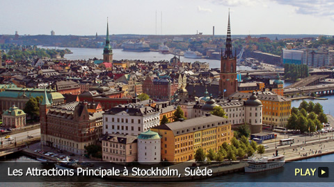 Les Attractions Principale à Stockholm, Suède
