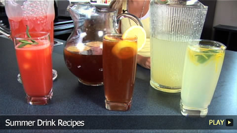 Summertime Drinks: Homemade Lemonade, Iced Tea & Watermelon Cooler