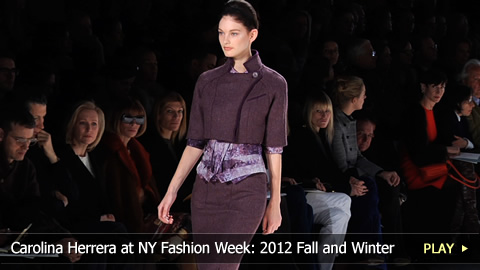 Carolina Herrera at New York Fashion Week: 2012 Fall and Winter Collection