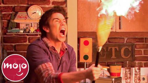 Top 10 Times Spencer Started a Fire on iCarly