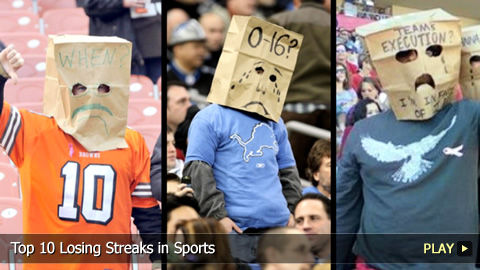Top 10 Losing Streaks in Sports