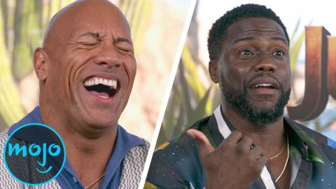The Rock Gets ROASTED by Kevin Hart - Jumanji: The Next Level Cast Interview