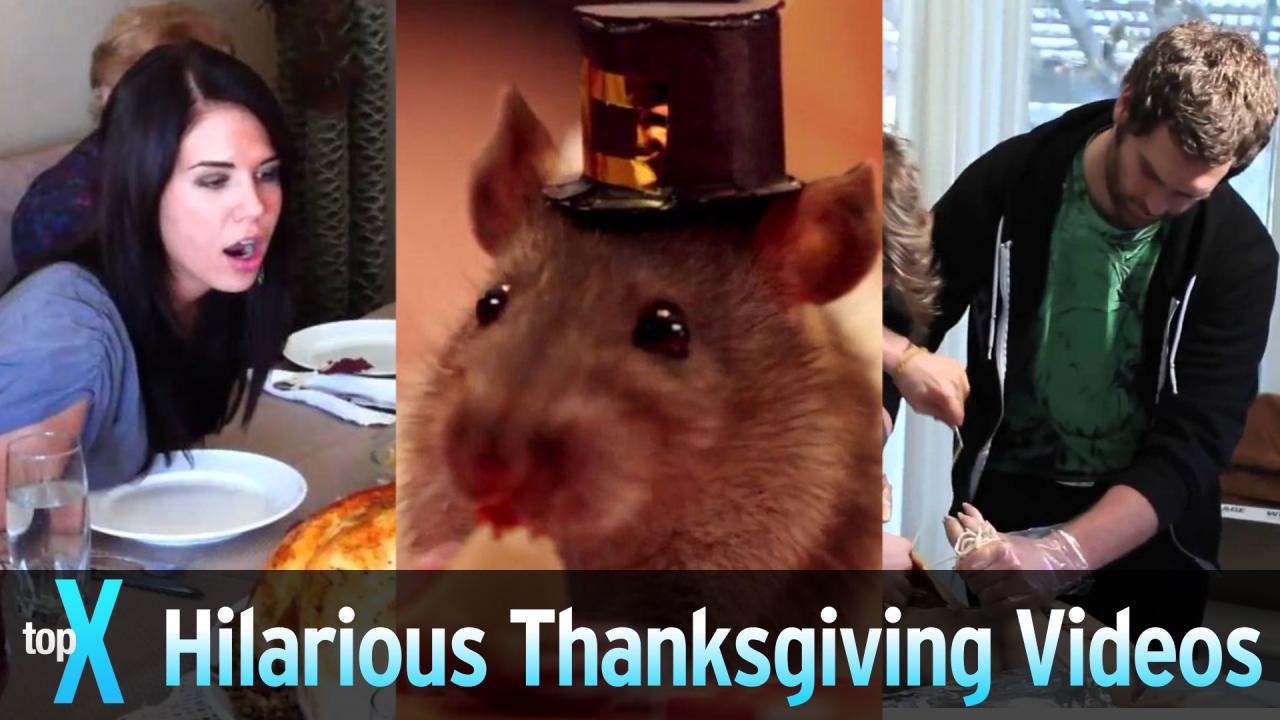Top 10 Hilarious Thanksgiving YouTube Videos - TopX 