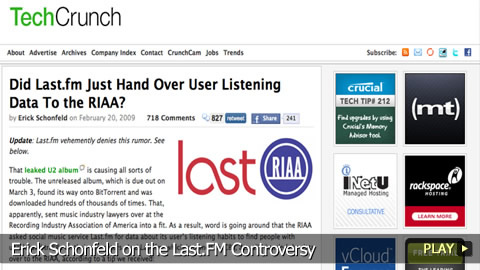 Erick Schonfeld on the Last.FM Controversy