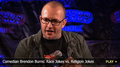 Comedian Brendon Burns: Race Jokes vs. Religion Jokes