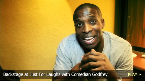 Backstage at the Just For Laughs Festival with Comedian Godfrey