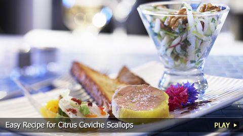 Easy Recipe for Citrus Ceviche Scallops