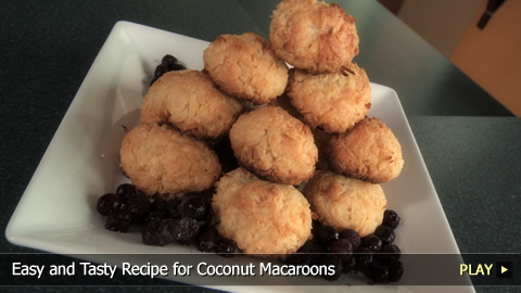 Easy and Tasty Recipe for Coconut Macaroons