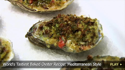 World's Tastiest Baked Oyster Recipe: Mediterranean Style