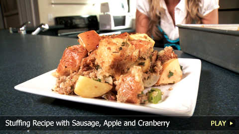 Stuffing Recipe with Sausage, Apple and Cranberry