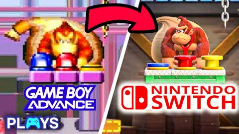 Mario vs. Donkey Kong Graphics Comparison (Switch vs. GBA) 