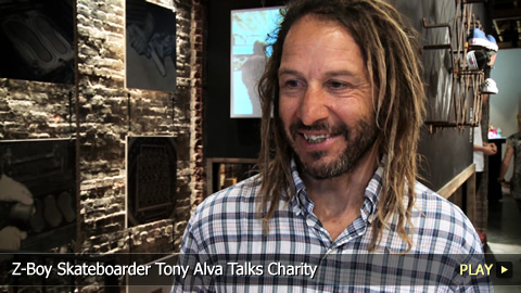 Z-Boy Skateboarder Tony Alva Talks Charity