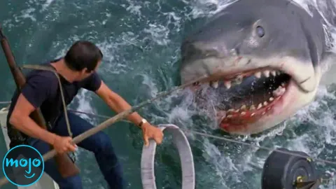 Top 10 TERRIFYING Movie Sharks