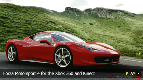 Forza Motorsport 4 for the Xbox 360 and Kinect