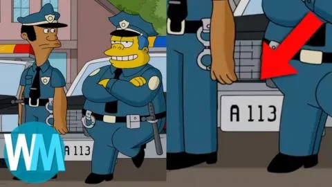 TOP 10 des DÉTAILS CACHÉS incroyables dans LES SIMPSON !