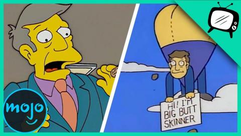 ¡Top 10 Mejores Bromas a SKINNER en Los Simpson!