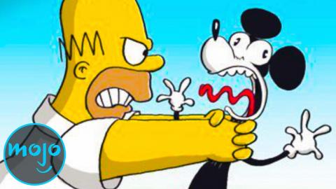 Top 10 Times The Simpsons Made Fun of Disney