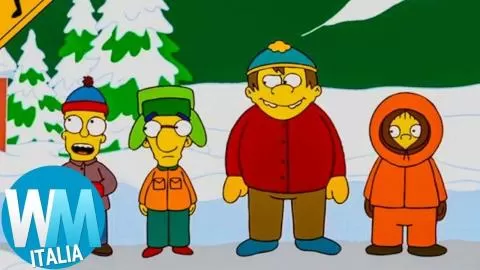 Top 10 MIGLIORI SCENE di CARTONI ANIMATI presi IN GIRO da ALTRI CARTONI!
