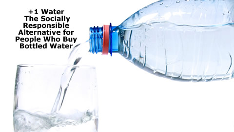+1 Water - Biodegradable Compostable Water Bottles