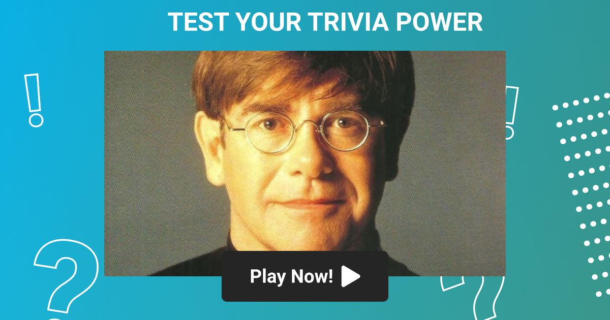 Elton John Biography Later Years (1977Today) Trivia on