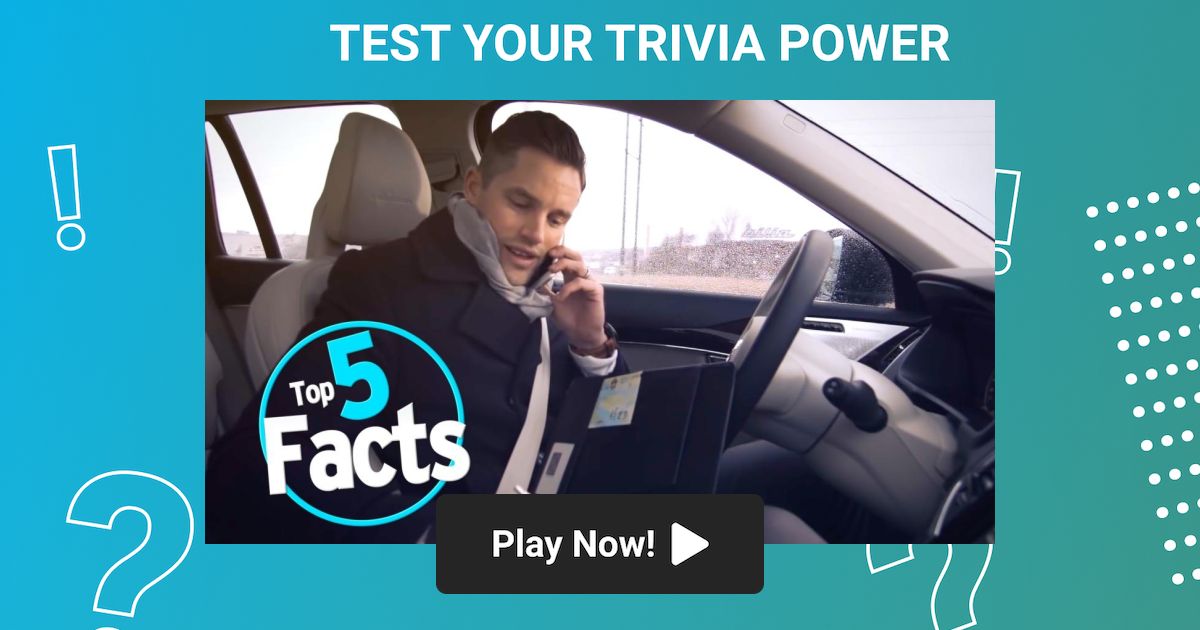 Top 5 Facts about Self Driving Cars Trivia on