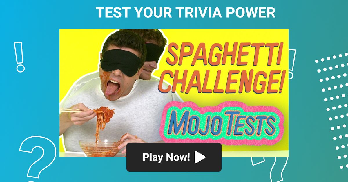 WatchMojo Trivia Mojo TESTS Spaghetti and Chopsticks Challenge