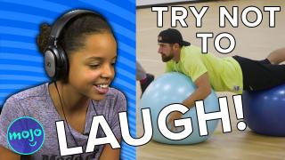 DUDE PERFECT Exercise Ball Surfing - TRY NOT TO LAUGH CHALLENGE