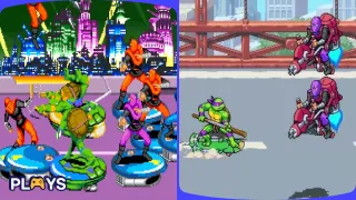 10 HARDEST Levels in TMNT Games