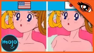 ¡Top 10 Momentos CENSURADOS de SAILOR MOON!