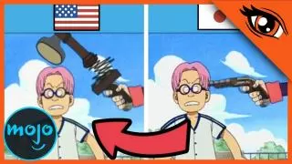 ¡Top 10 Momentos CENSURADOS de ONE PIECE!