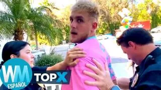 ¡Top 10 Veces que YOUTUBERS fueron ARRESTADOS!