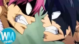 ¡Top 10 PELEAS de HÉROE vs HÉROE en Animes!
