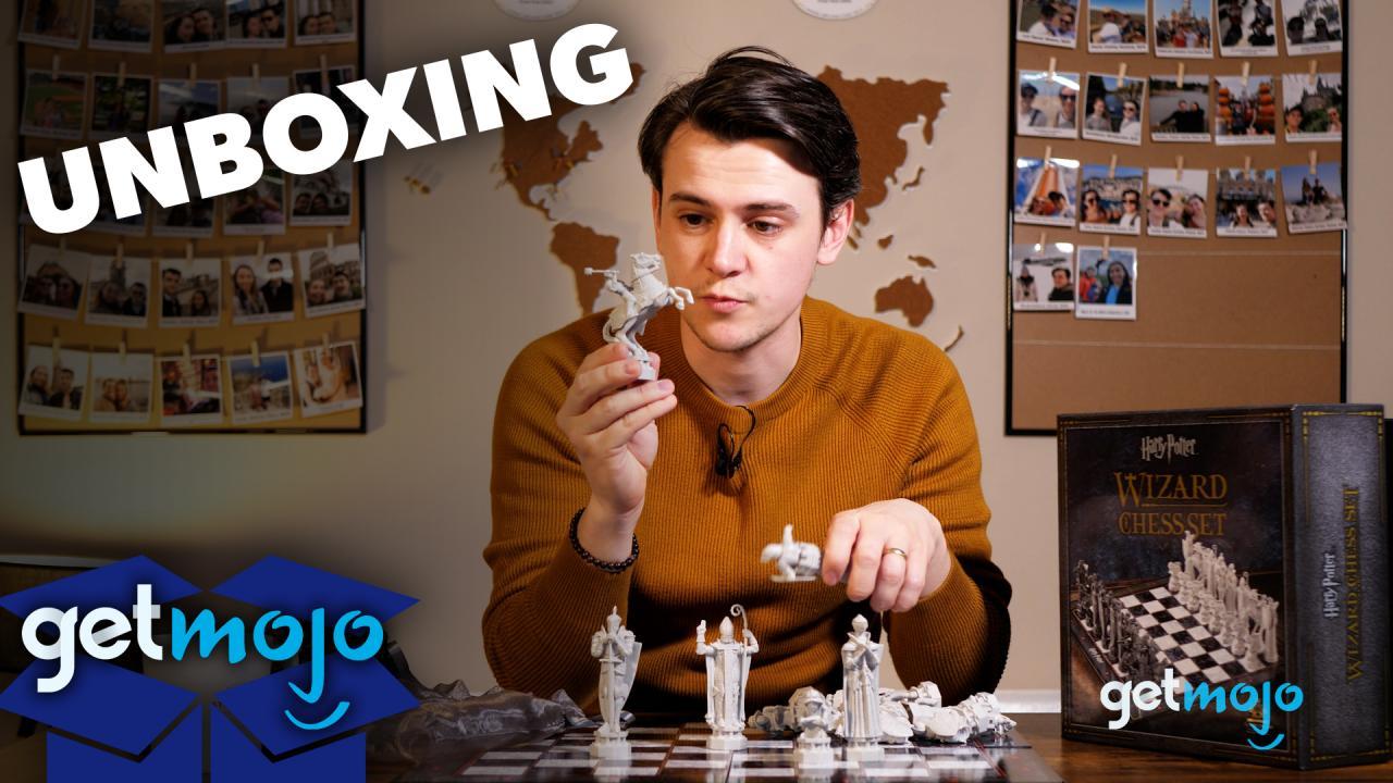 Noble Collection Harry Potter Wizards Chess Unboxing 