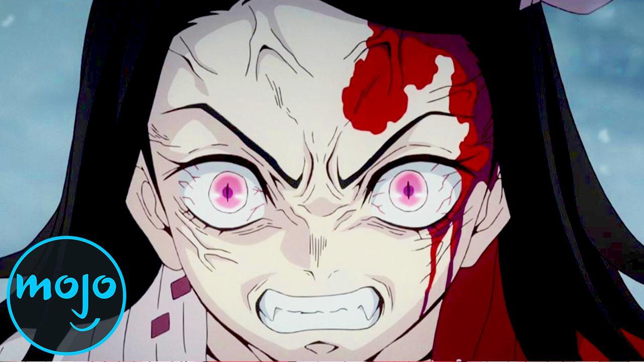 angry, face, Kimetsu no Yaiba, anime, blood, wounds, Kamado