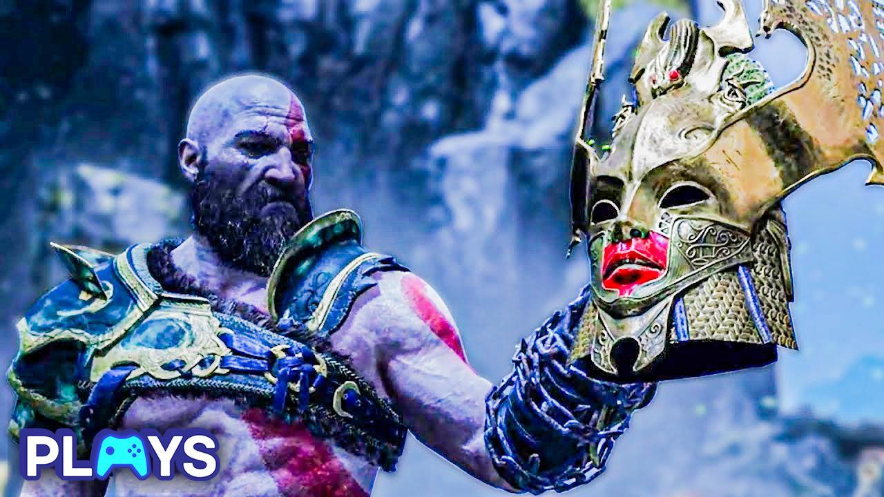Defeating monsters in God of war 😨